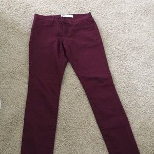 Maroon Jeggings from Tilly’s